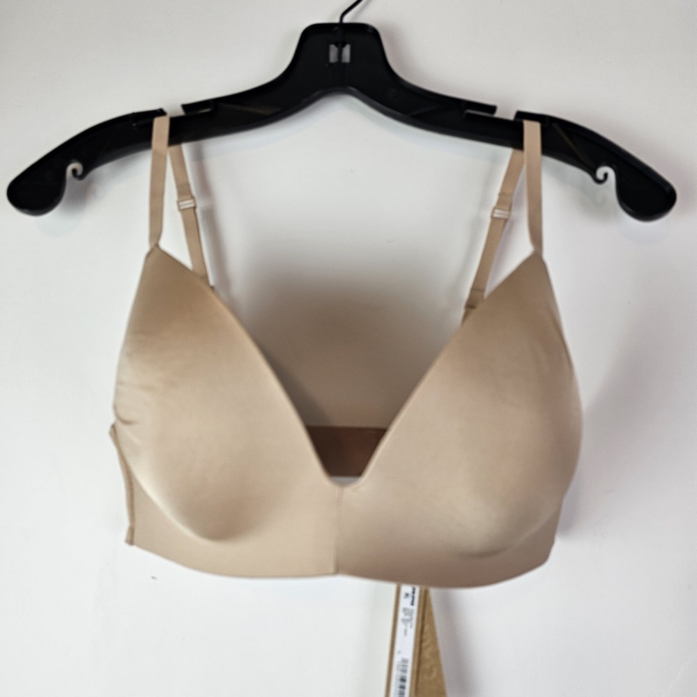 Skims NWT Wireless Form T-Shirt Bra Beige Clay Size 34D Style BR-LIG-10680W